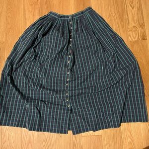 Vintage Abercrombie and Fitch long plaid skirt